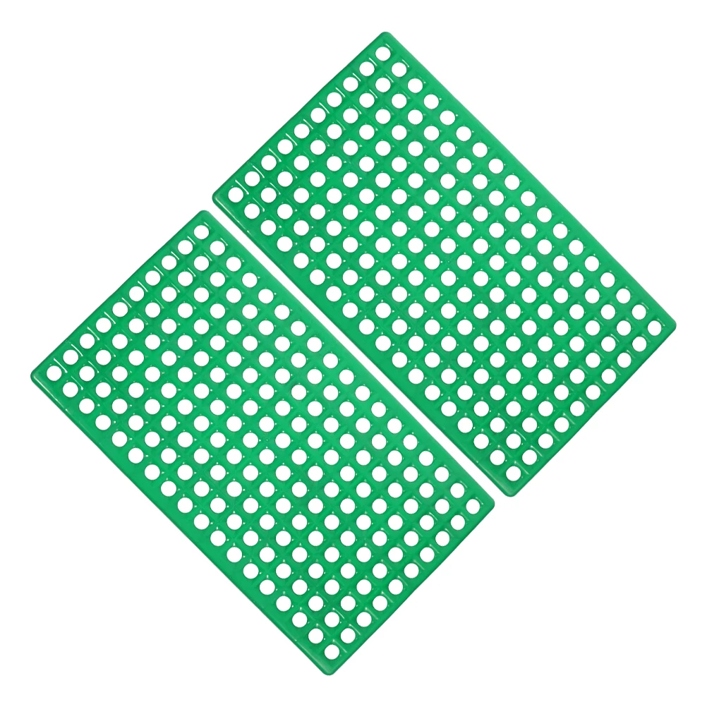 

2Pcs Rabbit Cage Bottom Mats Plastic Feet Pads Non-Slip Floor Mat for Small Animal Pet Cage Bedding Hamster Bunny Rat