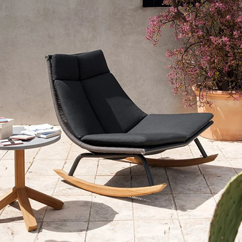 

Nordic luxury rocking chair, rocking chair, lounge chair, rattan chair, rattan weaving rocking chair, household balcony sofa
