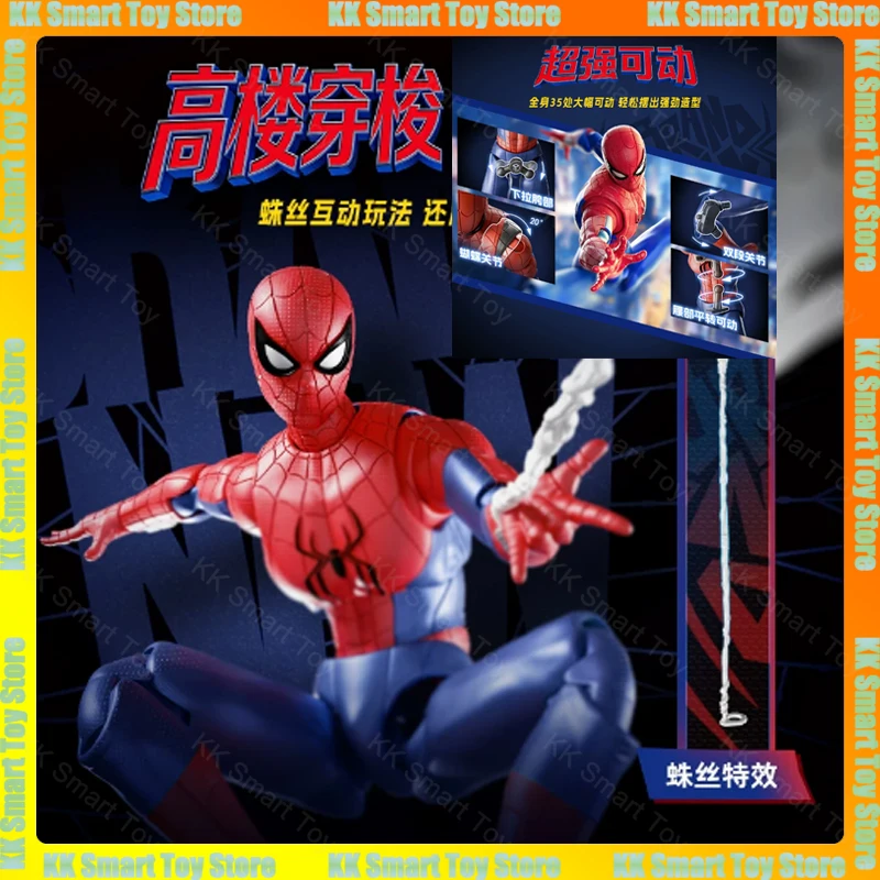 In Stock Blokees Marvel Champion Class Spider Man Brand New Day Assembly Model Kits Action Figure Robot Plastic Model Gifts Toys