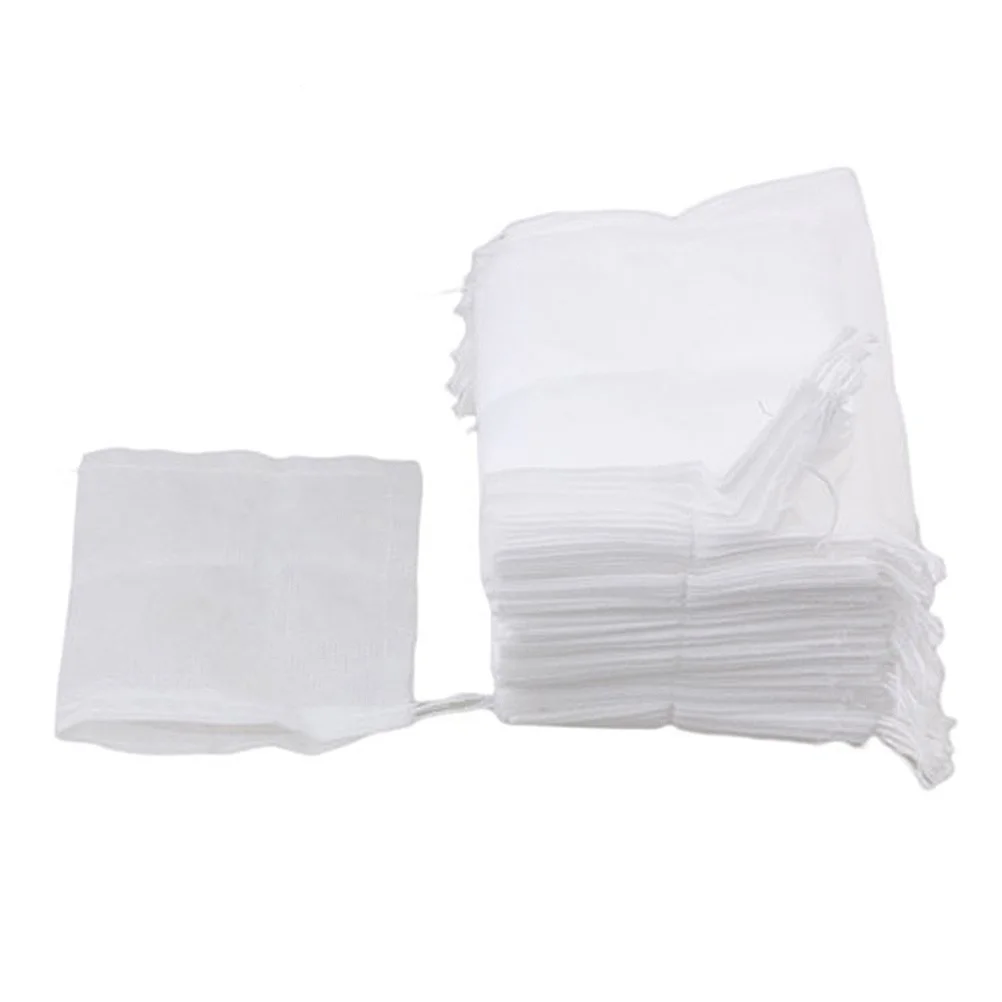

Drawstring Tea Filter Bags Tea Bags Non-Woven Tea Bags Empty Bag for Loose Leaf Tea