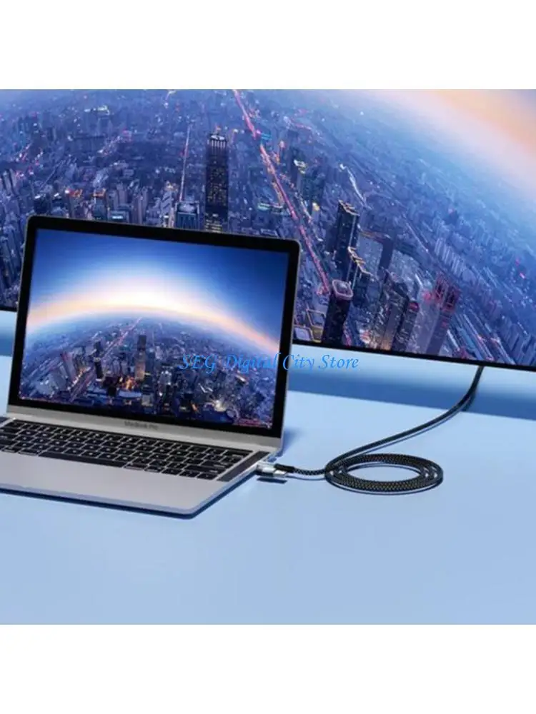 

U75B 30cm 100W 2 in 1 Type C Cable Wire Charging 4K60Hz Video 10Gbps Data Transfer