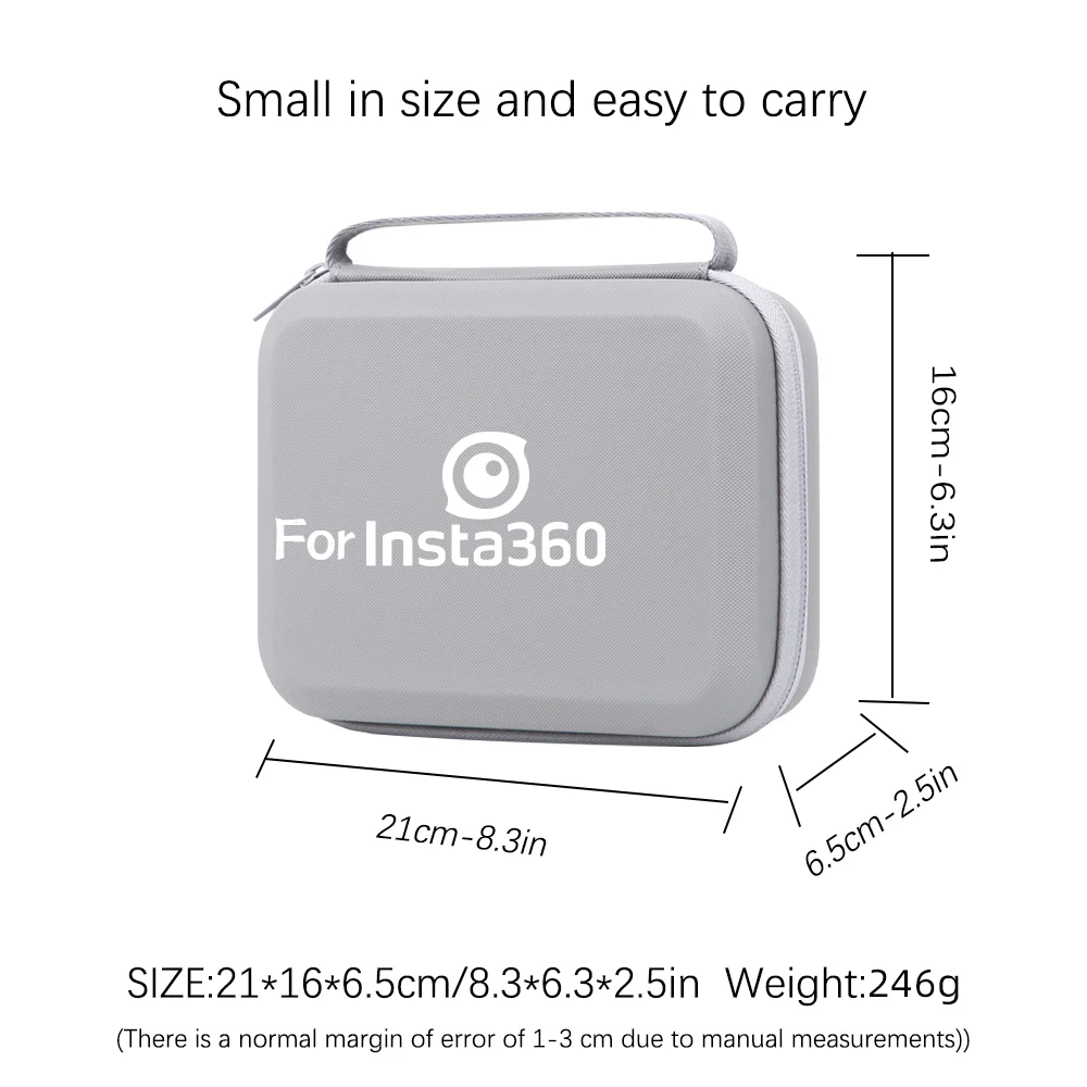Scatola da trasporto rigida per Insta360 Go Ultra Combo Kit Custodia Custodia portatile antipolvere per Insta360 Go Ultra Accessorio