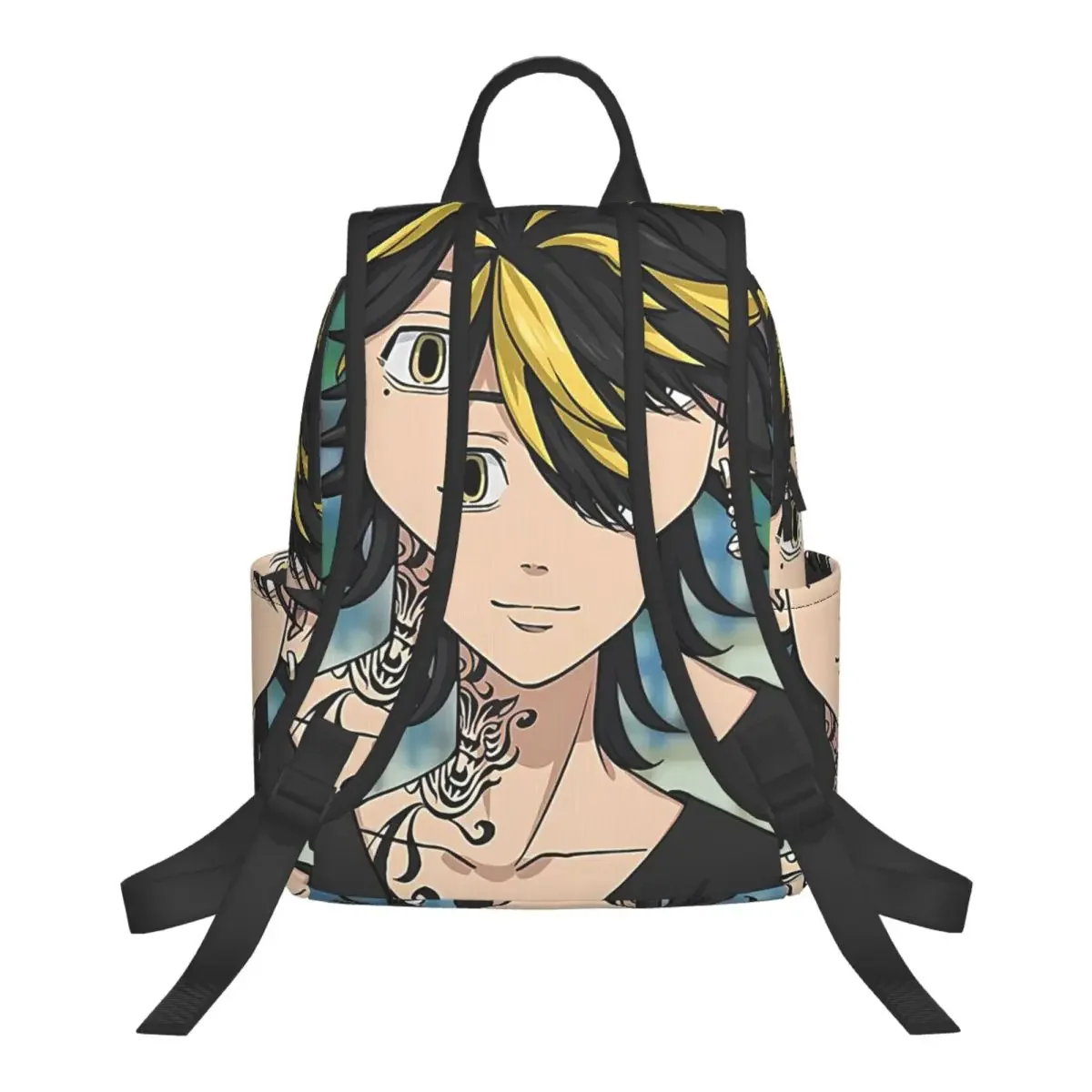 Anime Tokyo Revengers Kazutora Student Backpack School Bag Hiking Travel Daypack for Men Women Bookbag Shoulder Bags