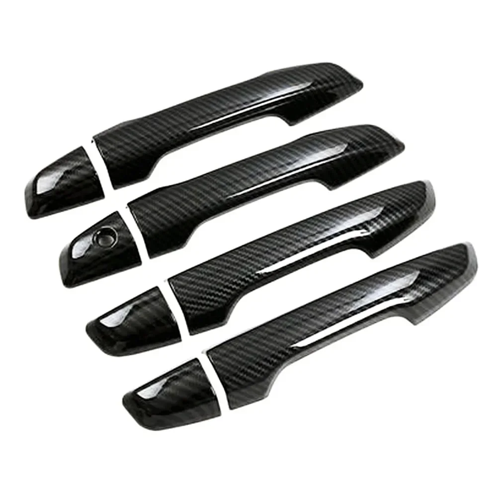 For Honda CR-V CRV 2017 2018 2019 2020 5th Gen RW1 RW6 Carbon Fiber Printed Side Door Handle Cover Trim Frame Bezel