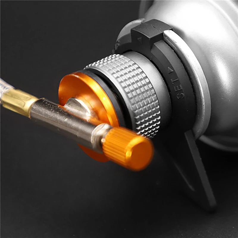 Gas Refill Adapter Outdoor Camping Stove Butane Adapter Gas Cartridge Head Conversion Adapter Accessories Inflate Butane Nozzle