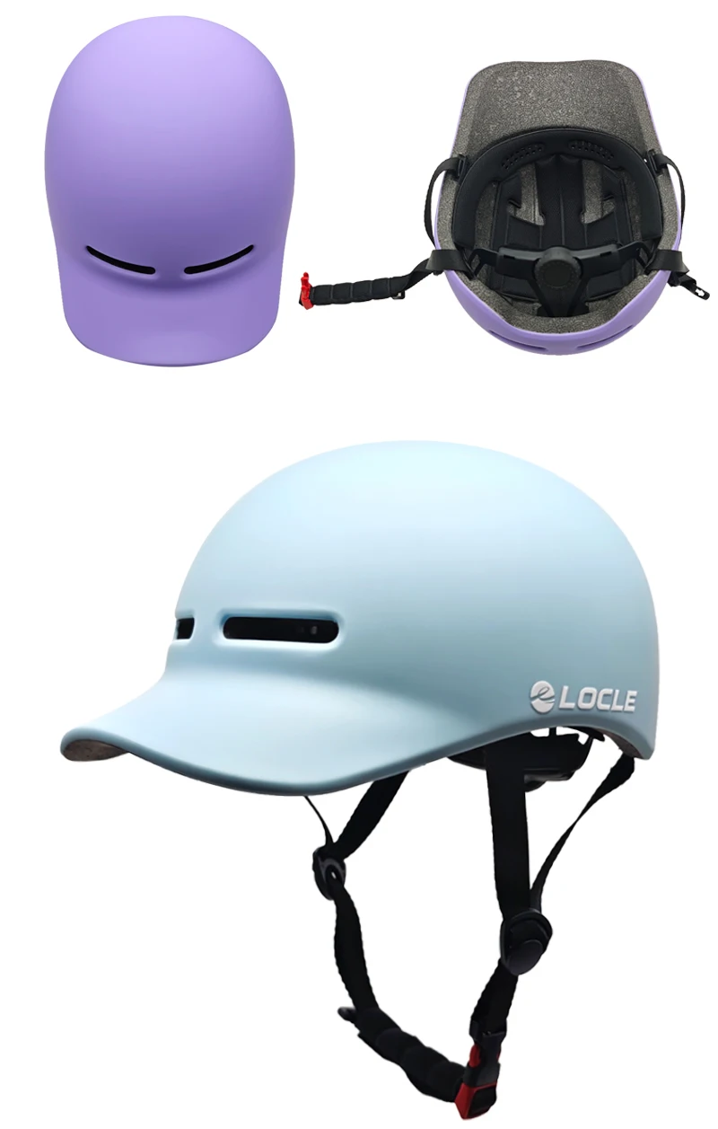 LOCLE Ultraleichter Fahrradhelm im Kappenstil mit Sonnenblende für Herren und Damen, In-Mold-Mountainbike-MTB-Fahrradhelm – Detail 16