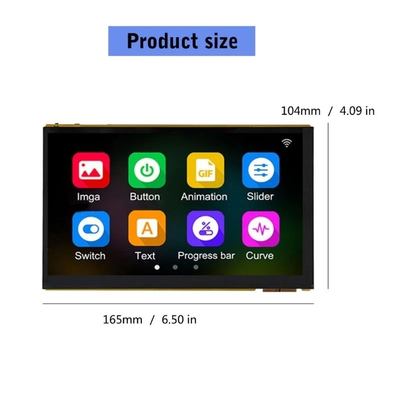 ESP32P4 7Inch LCD Display Board untuk Pengembangan IOTS dengan resolusi 1024x600