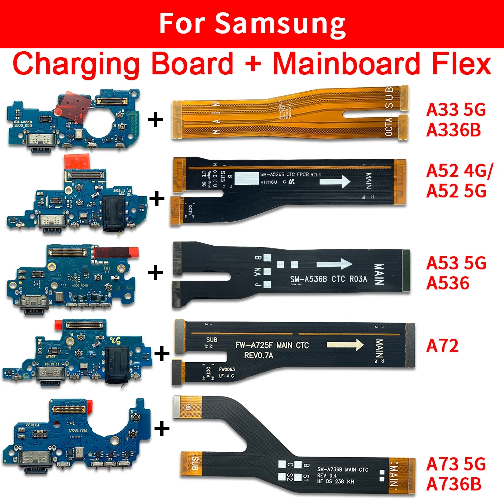 

10 Pcs USB Charging Board Port Flex Cable Connector Parts For Moto G84 G72 G73 G53 G51 5G G50 G41 G32 G31 G30 G22 G10 G6