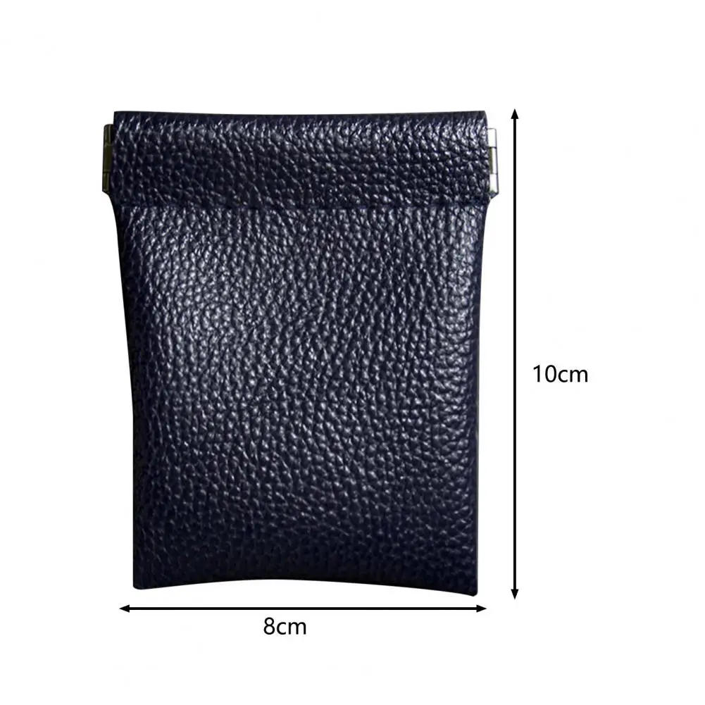 حقيبة مستحضرات التجميل ذاتية الإغلاق، حقيبة أحمر الشفاه المدمجة، حقيبة محفظة مفاتيح من الجلد الاصطناعي، حقيبة حامل أحمر الشفاه سهلة التنظيف ومتعددة الاستخدامات