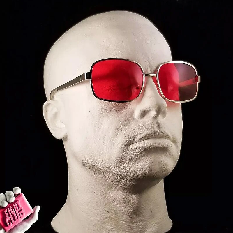 Солнцезащитные очки Project Mayhem Fight Club Tyler Durden Oliver Peoples 533, мужские солнцезащитные очки с красными линзами: с коробкой