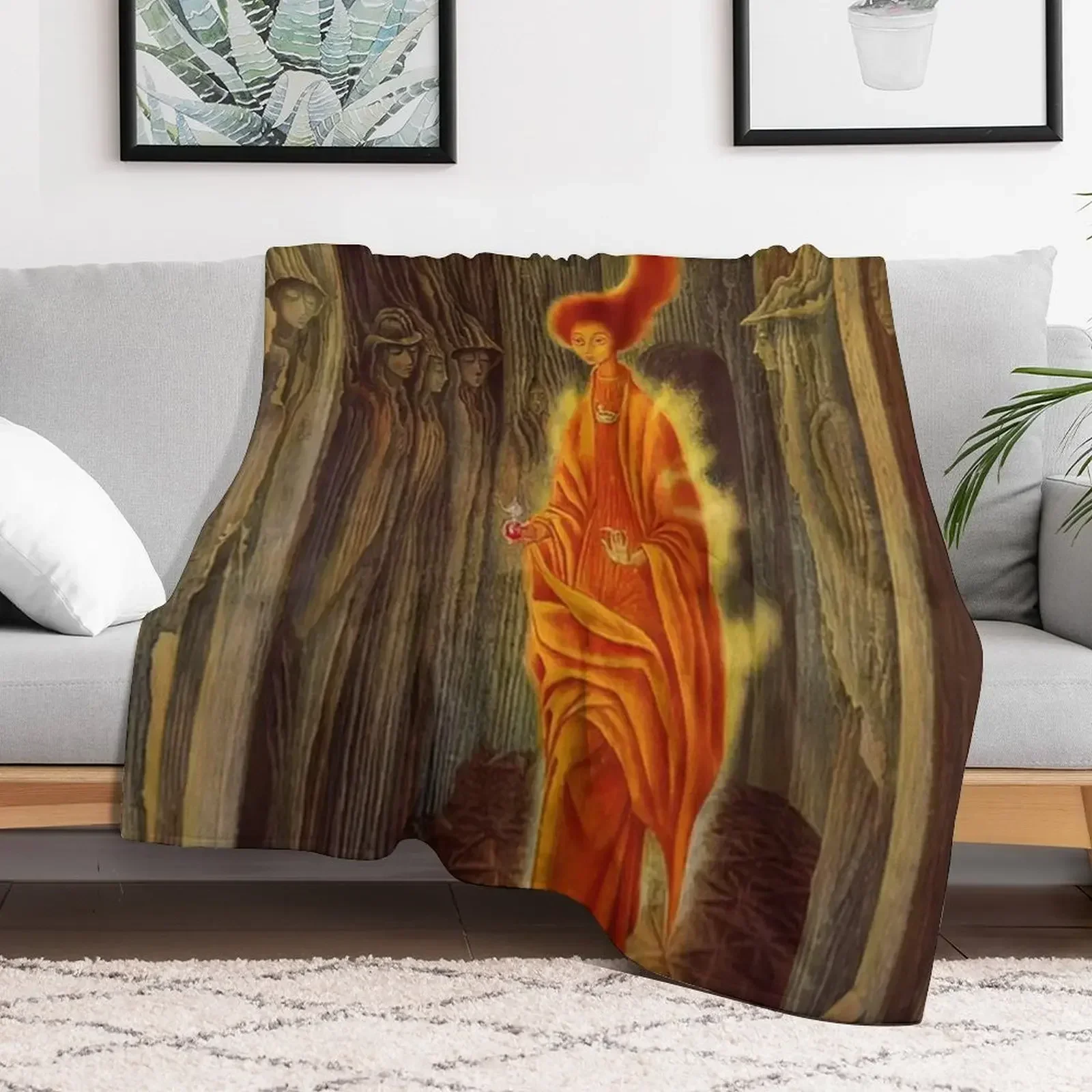 

The Call by Remedios Varo Throw Blanket Soft Big Stuffeds Blankets Sofa Quilt Softest Blankets