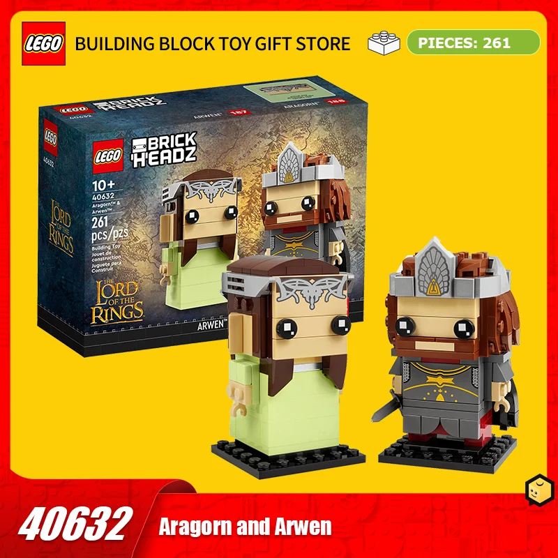 

LEGO Block Square Head Series 40632 Арагон и Алвин сращивание блоков детские игрушки подарок подарок