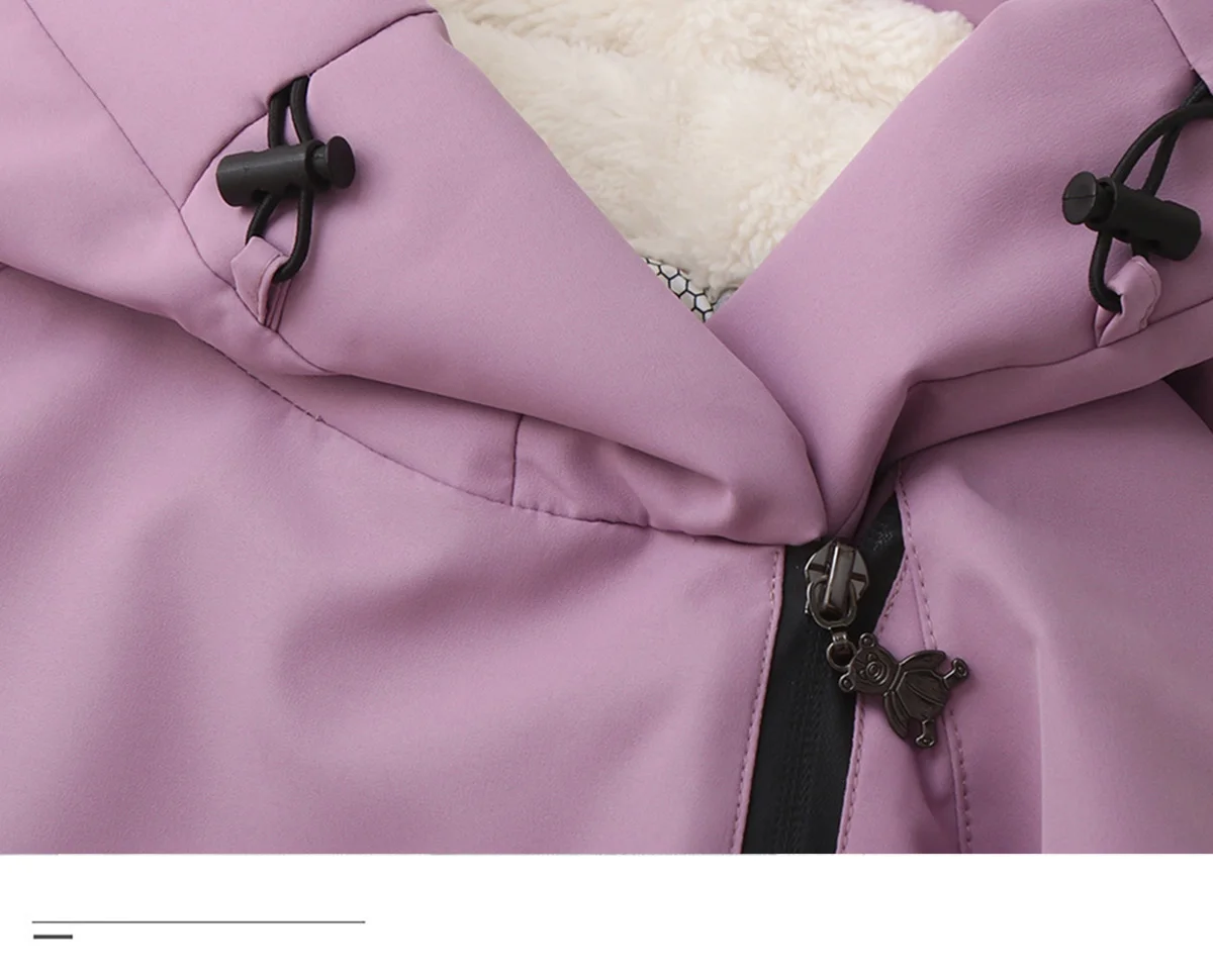 Ircomll Kinder Winter Warme Daunenjacke Sportbekleidung Kleinkind Schnee Overall Junge Mädchen Kleinkind Kleidung Ski Schneeanzug Kapuzenmantel – Detail 16