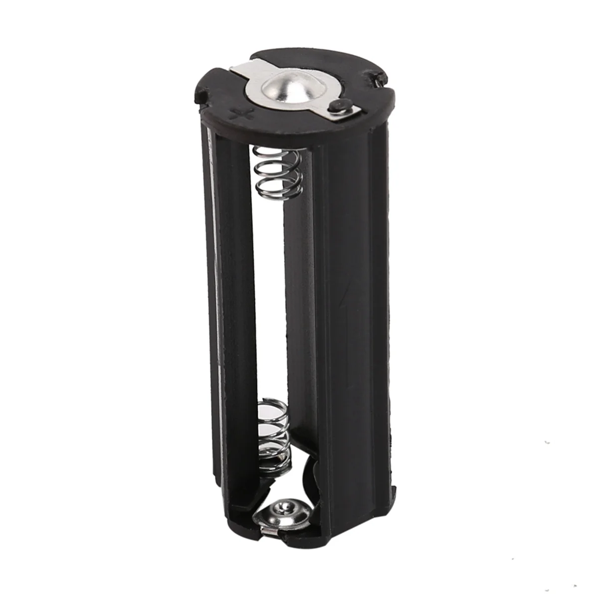 ABKM 2Pcs Black Battery Holder for 3 x 1.5V AAA Batteries Flashlight Torch