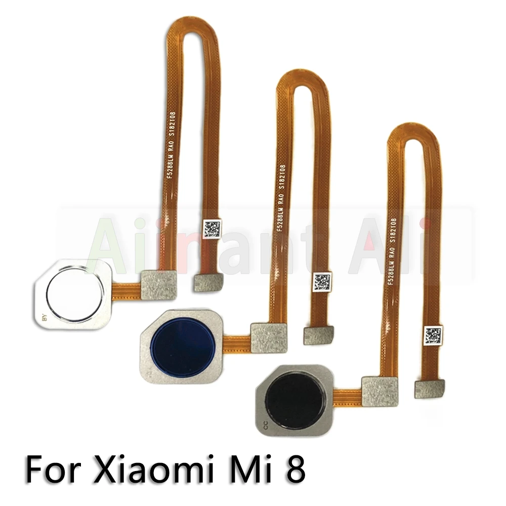 AiinAnt Home Button Back Touch ID Scanner Fingerprint Sensor Flex Cable Ribbon For Xiaomi Mi 8 8SE 8Lite Lite SE