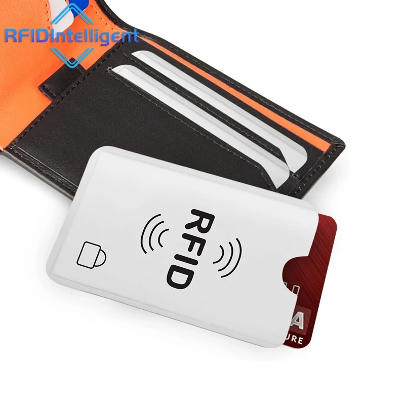 Portatarjetas con bloqueo RFID de papel de aluminio, Protector de tarjetas NFC RFID, fundas antirrobo para tarjetas de crédito, 10 Uds.