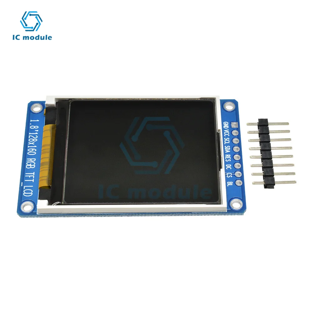1.8 polegadas 128X160 Full Color Módulo de Display LCD ST7735S 3.3V Substituir Fonte de Alimentação OLED para Arduino