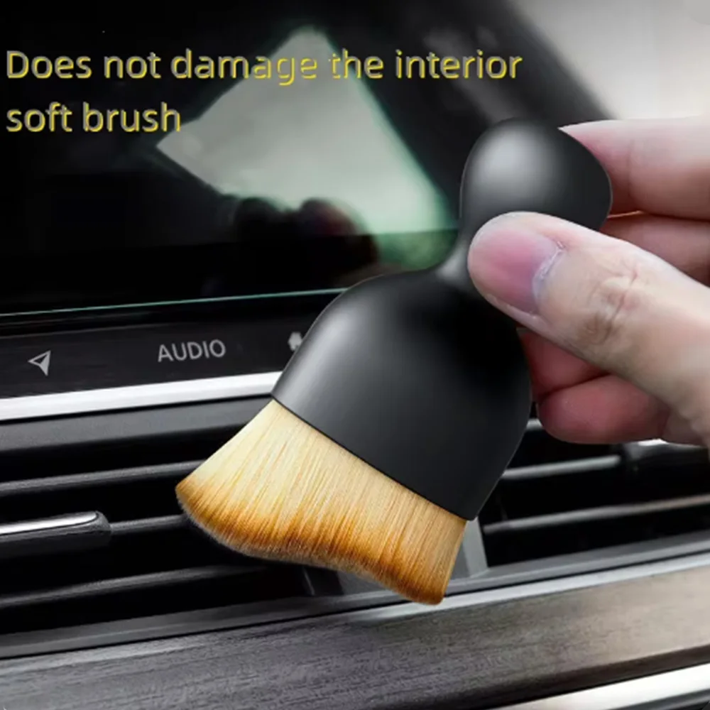 Car Dust Brush Air Conditioner Cleaning Brush Air Outlet Soft Fur Dust Removal Cleaning Tools Brushes Detailing Brush