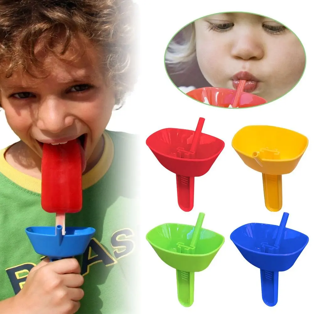 Portable Popsicle Protectors Drip Guard Holder Ice Cream Bracket Cartoon Style Anti-drip Tray Children Kids Home Party Necessity