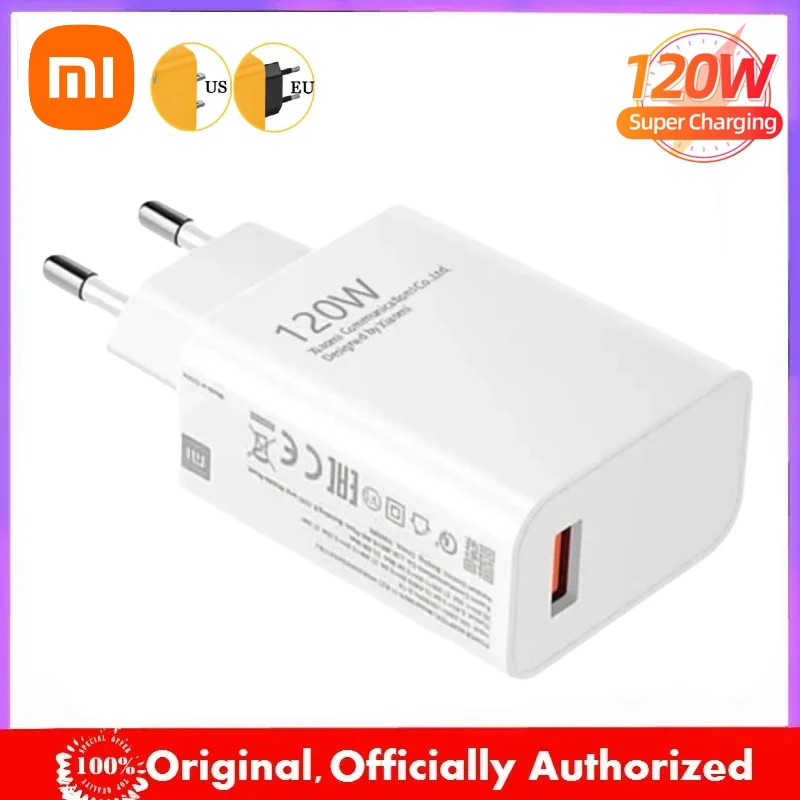 Xiaomi 120W Charger 67W Mobile Phone Type-C PD Fast Charging 33W High Speed Quick Charge 3.0 Wall Charger For IPhone Xiaomi