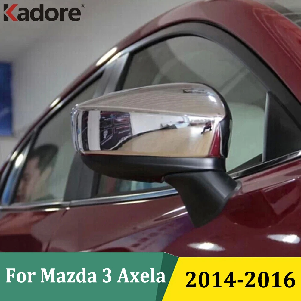 

Для Mazda 3 M3 AXELA 2014 2015 2016 ABS хромированная крышка зеркала заднего вида на боковую дверь, накладки, наклейка, аксессуары для внешнего стайлинга автомобиля