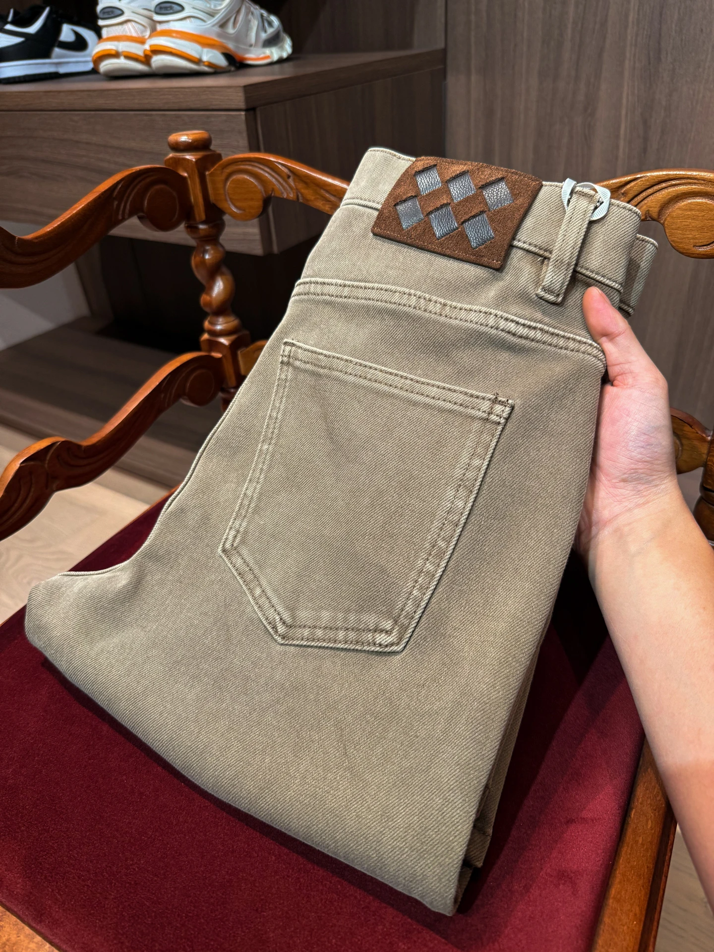 

Winter Thiened Comfortable Stretch Cotton Men's Straight Leg Jeans Casual High Quali Elastic Cotton Warm Straight Jeans