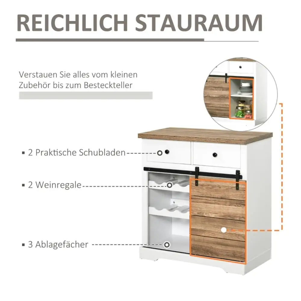 Mn-Armoire de Rangement pour Buffet de Cuisine, Livraison Sécurisée (Non Disponible à)