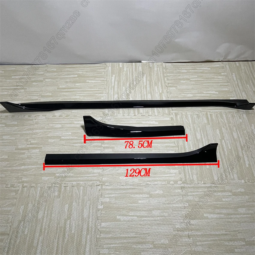 Gonna laterale auto nera 4 pezzi per Tesla Model 3 2017-2022 estensioni paraurti laterale diffusore Spoiler kit corpo protettore modificato