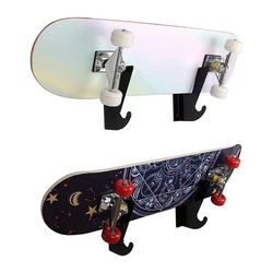 2PCS Skateboard Wall Mount Hanger Horizontal Skateboard Storage Rack Skateboard Hooks Hanger for Skateboard Deck Display