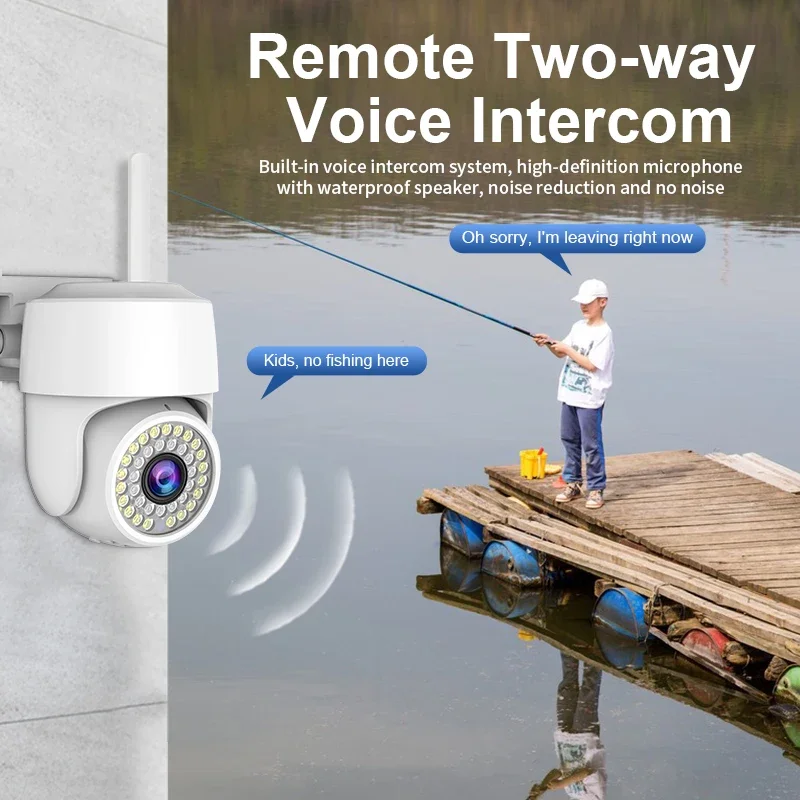 Wifi IP Camera 2MP CCTV Surveillance Cameras 4X Zoom Outdoor 1080P 2MP Wireless PTZ Camera Auto Tracking AI Human Detect