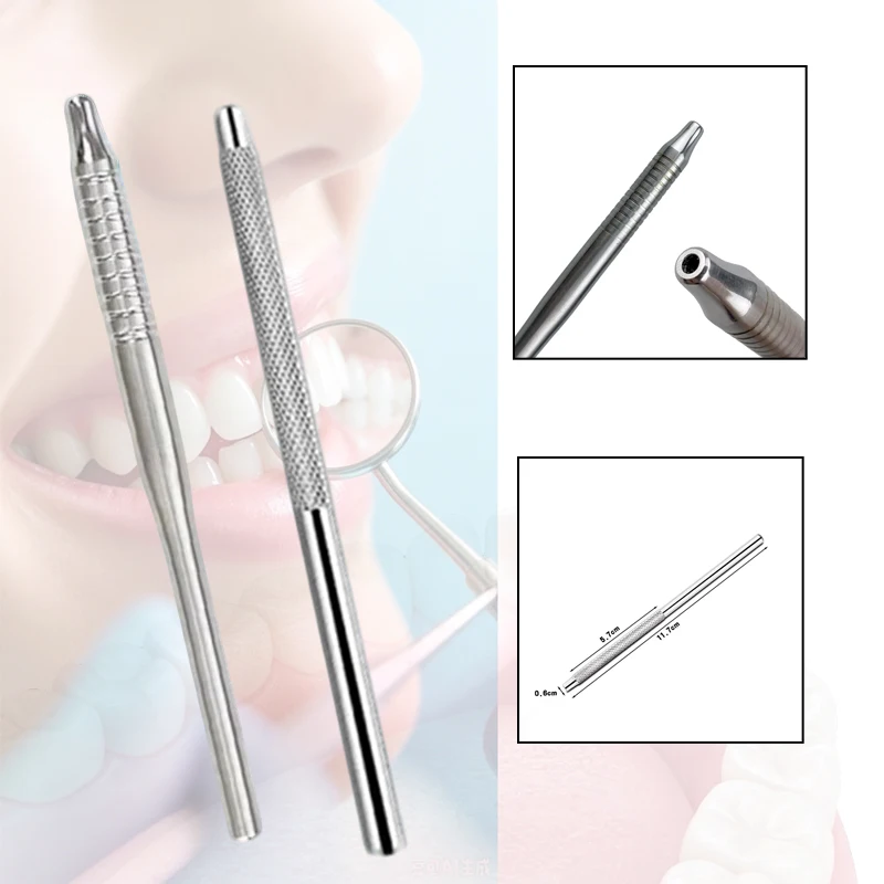 10pcs Dental Mouth Mirror Handle Odontoscope Reflector Multifunction Teeth Whitening Cleaning Instrument