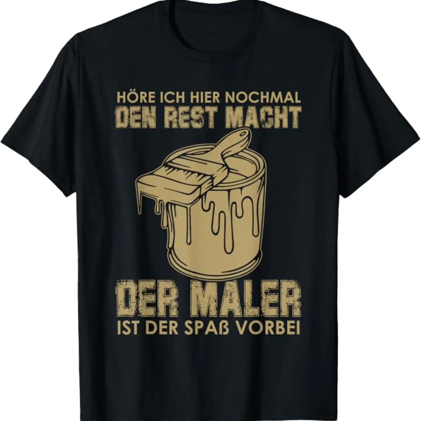 Paintermeister Den Rest macht der Maler Funny T Shirt vintage Washed Stylish Versatile streetwear Top For Everyday Wear