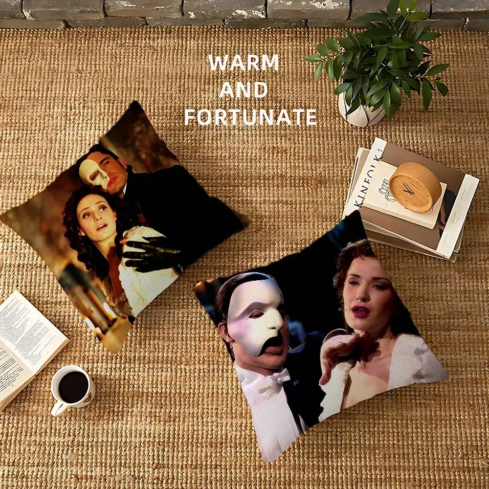 Musical The Phantom Of The Opera Personalized Pillow Cover Kids Bedroom Wild Party Decor Pillowcase kid Birthday shower Gift