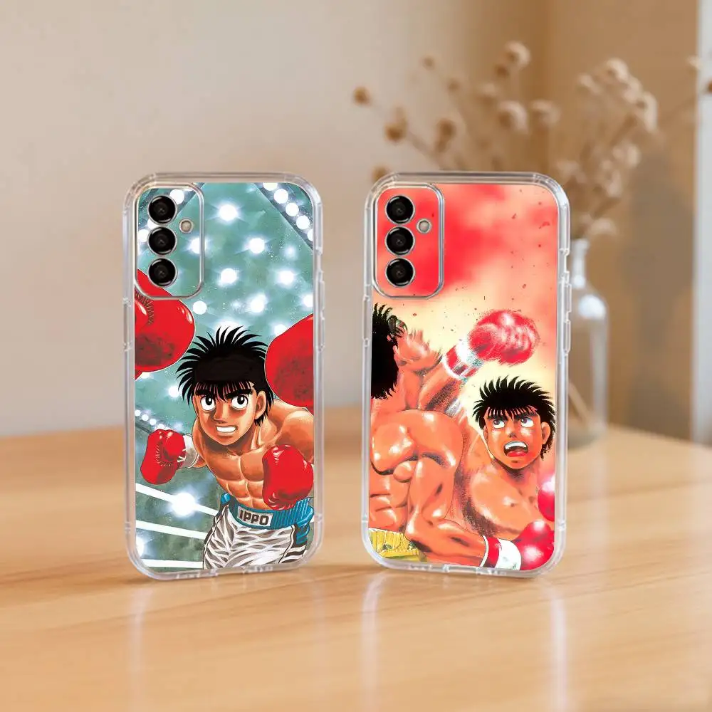 

Boxing H-Hajime no Ippo Phone Case Transparent Silicone Soft For SamsungA10,12,20,21S,30,31,40,50,51,52,70,71