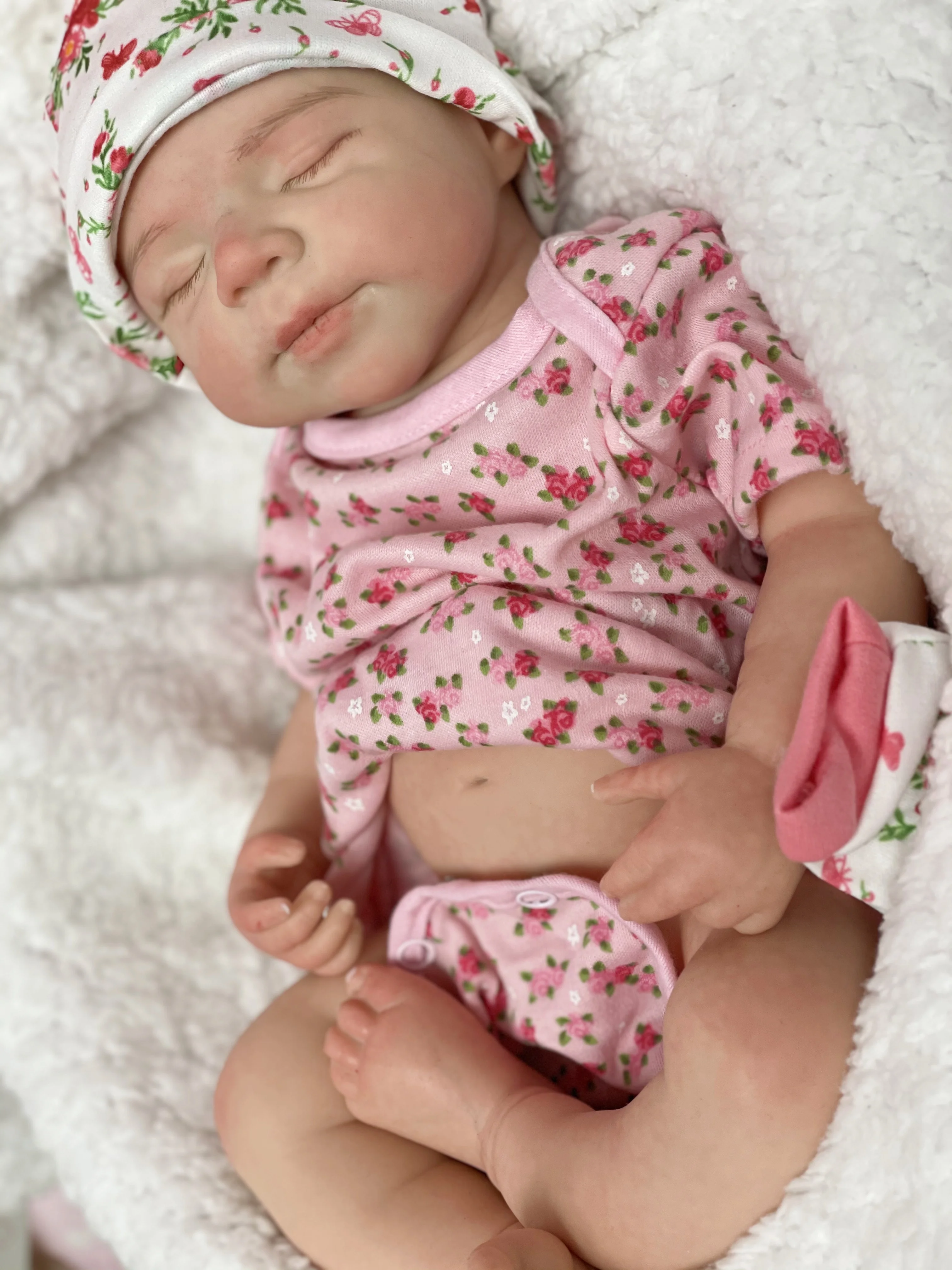 18 インチかわいい睡眠パスカルシリコーン女の子人形塗装ハゲソフトタッチ感防水柔軟なベベリボーン人形