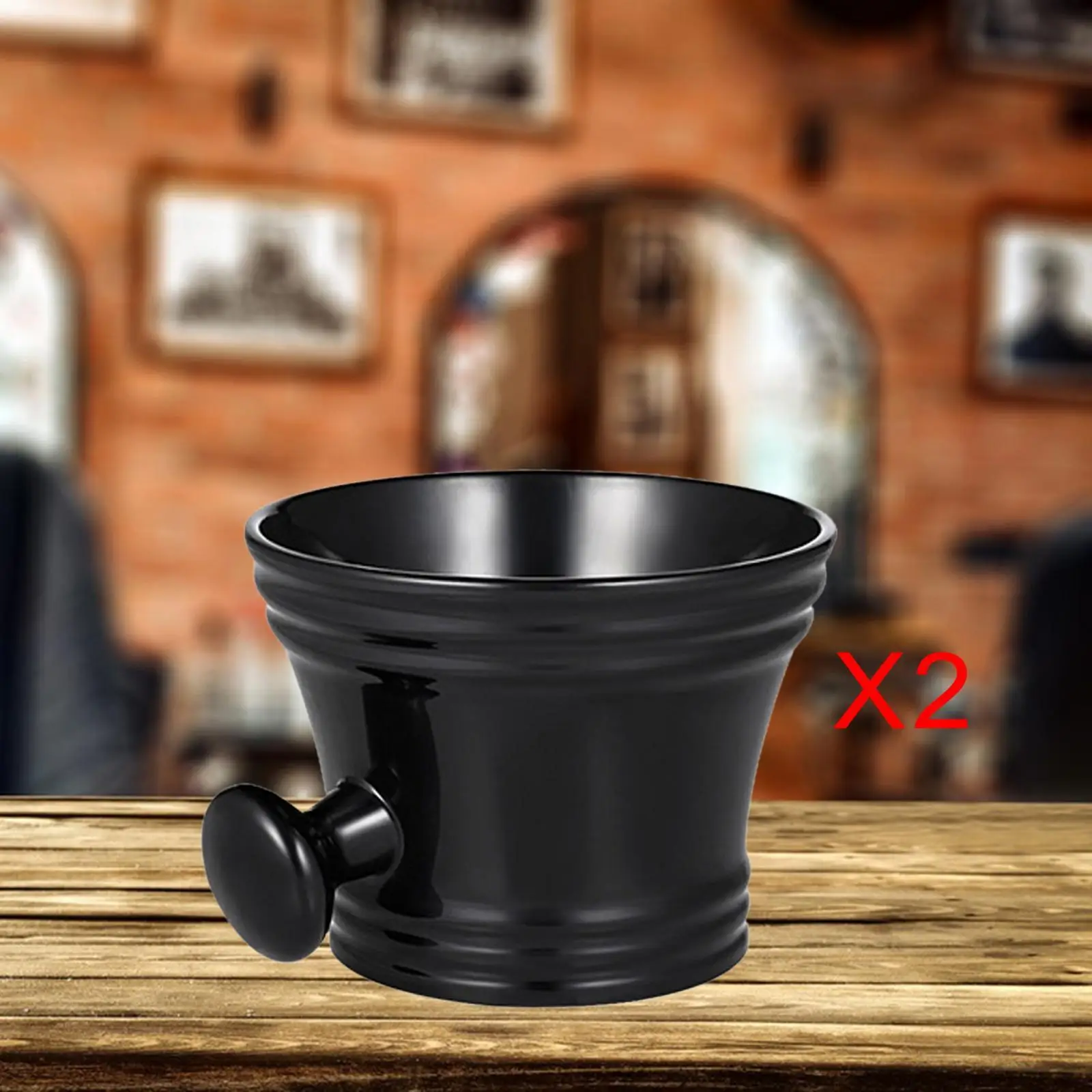 남성용 리치 폼 면도 머그잔, 면도 비누 그릇 생산, 아버지 남편, 2 개