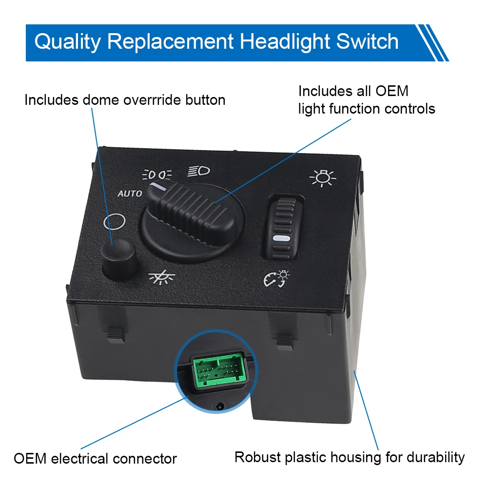 Car Headlight Switch Fog light Switch Parts For Chevrolet Silverado Suburban Tahoe Avalanche GMC Sierra Yukon 19381535 15194803