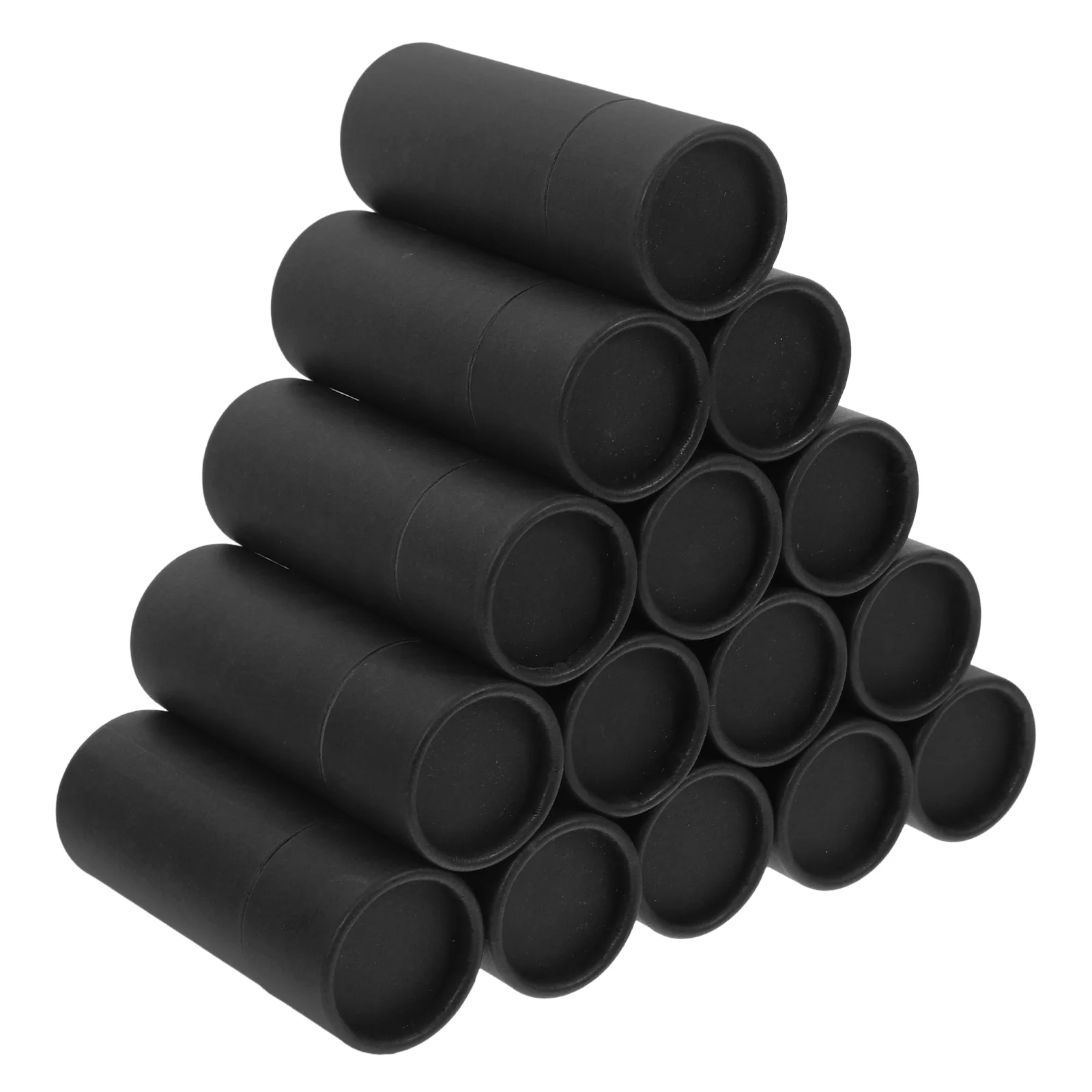 Boîte de tubes en papier vides, 15 pièces, petits boîtes en carton noir Kraft pour soins de la peau et maquillage