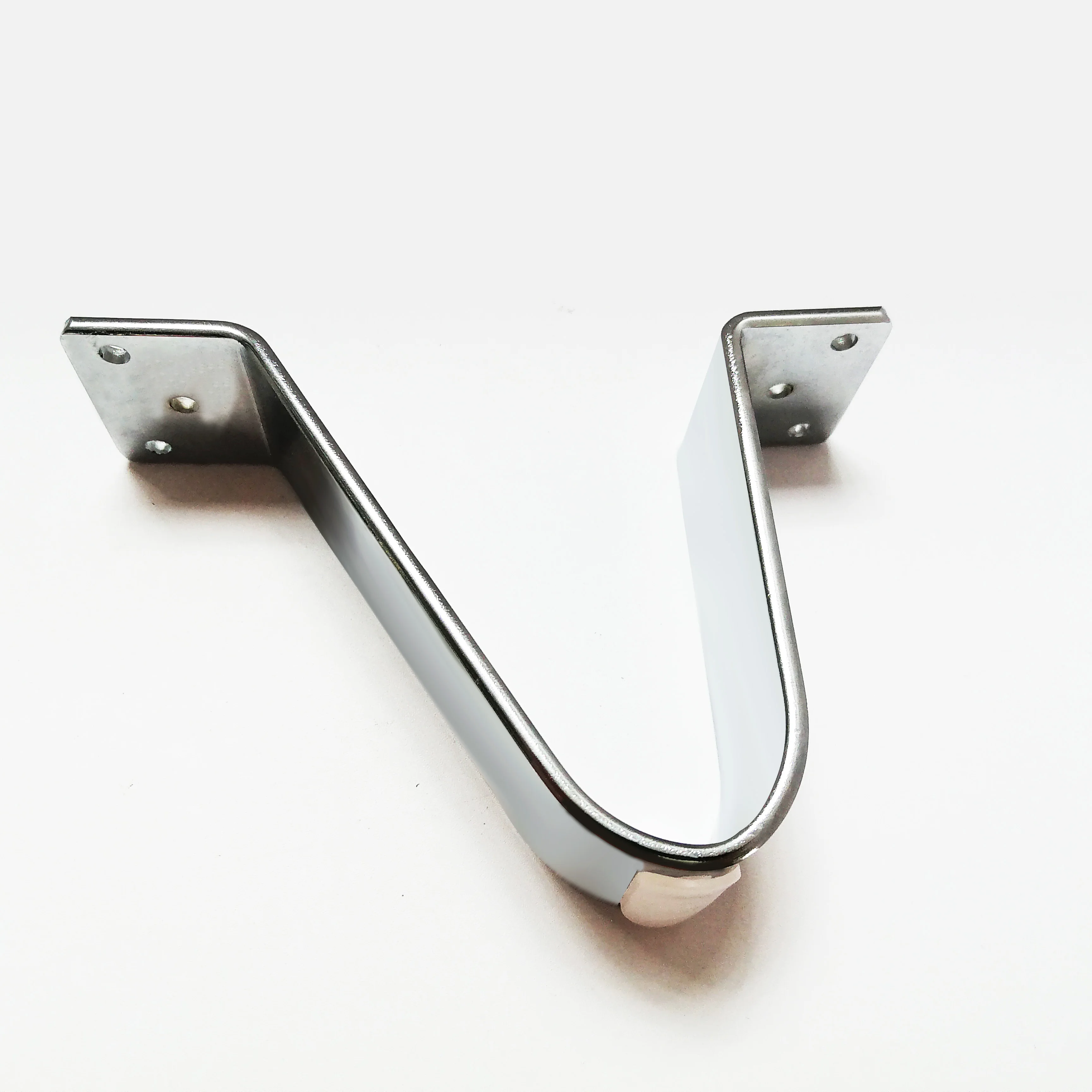 4pcs Fashionable silver cabinets, sturdy furniture hardware accessories, popular U-shaped sofa legs, suitable for bookshelves