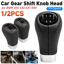 1/2pcs Car Gear Shift Knob Head For BMW E81 E82 E87 E88 5/6 Speed Car Gear Shift Knob Handball Shifter Knobs M Label/No Label