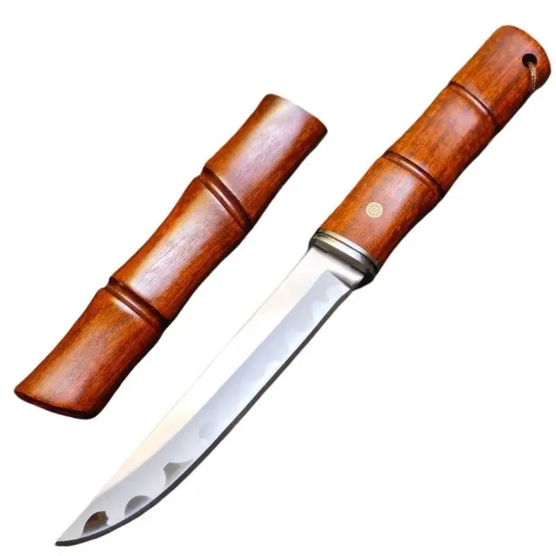 Fleischschneider - SKD-11 Stahlmaterial, 62HRC Scharfe Klinge, Holzscheide, Geeignet für Heim- und Gewerbliche Küchenverarbeitung