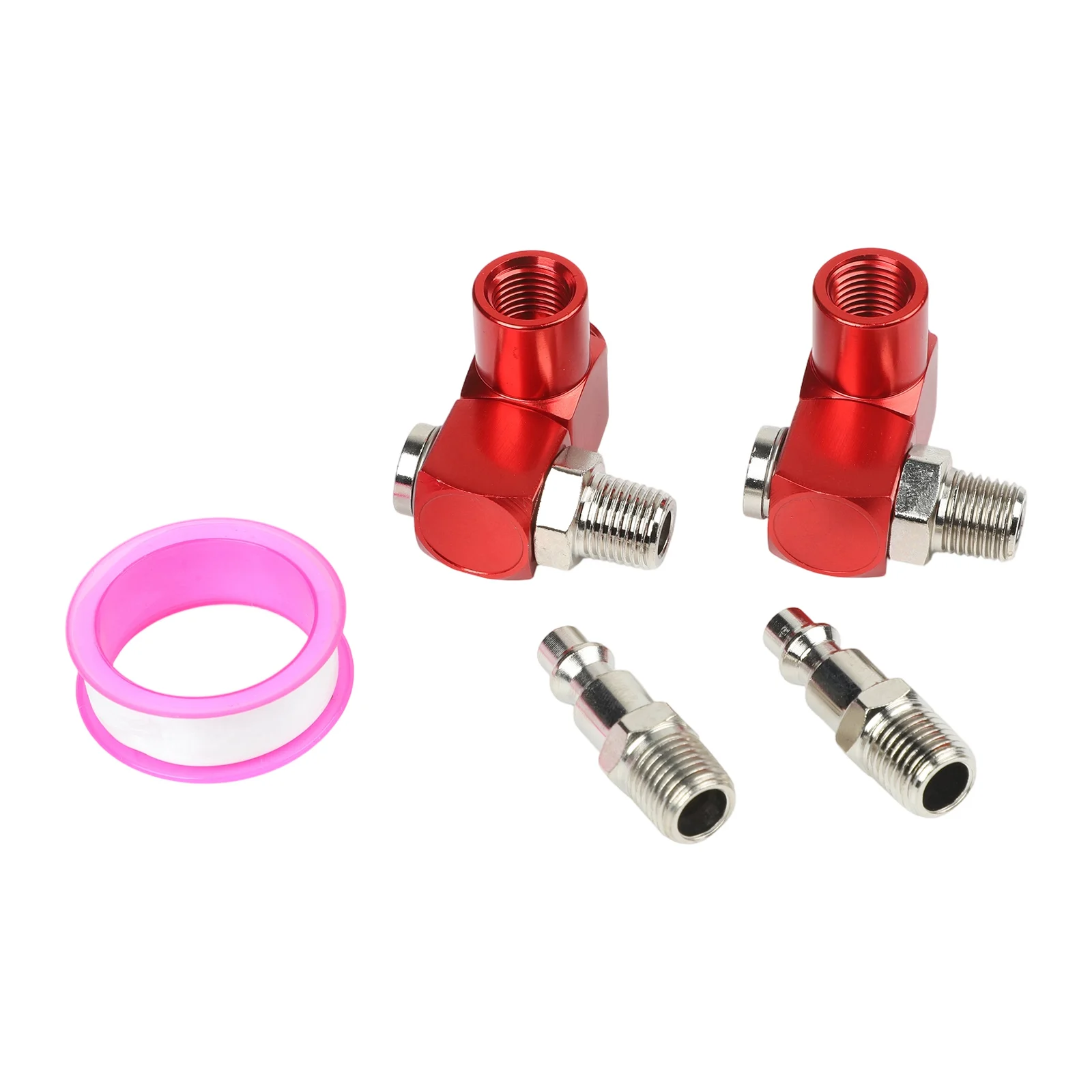 Quick Connect Pneumatic Swivel For Tight Spaces Prevents Kinking Reduces Air Leakage 1 4 Inch NPT Thread Connectors