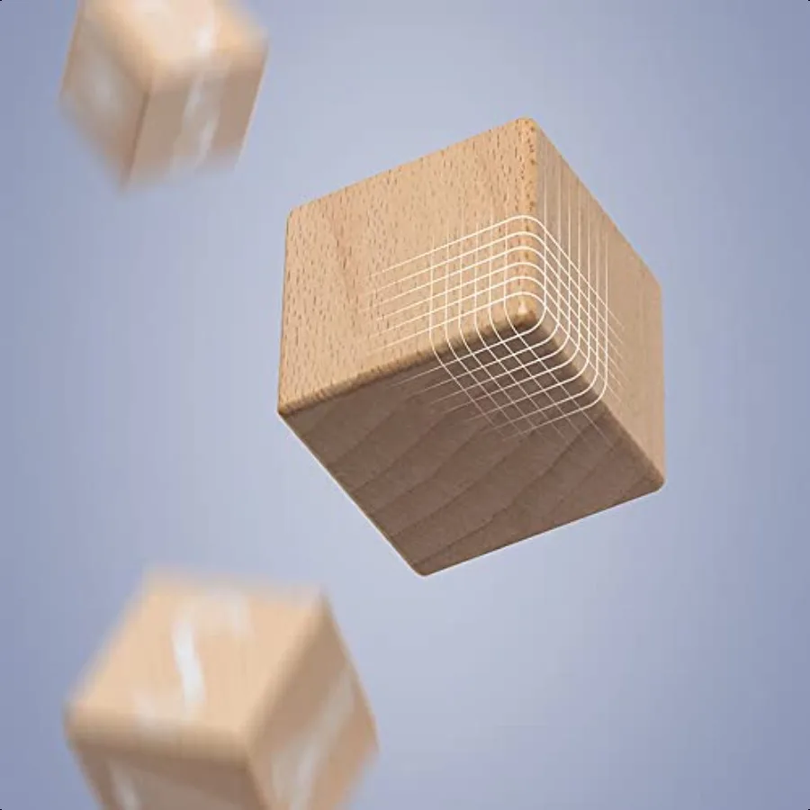 Houten BlokkenABC Bouwstenen Houten Alfabet Baby Blokken Tellen Bouwsteen Set Blokken Speelgoed voor 3 + Jaar Oud 1.18 inch G