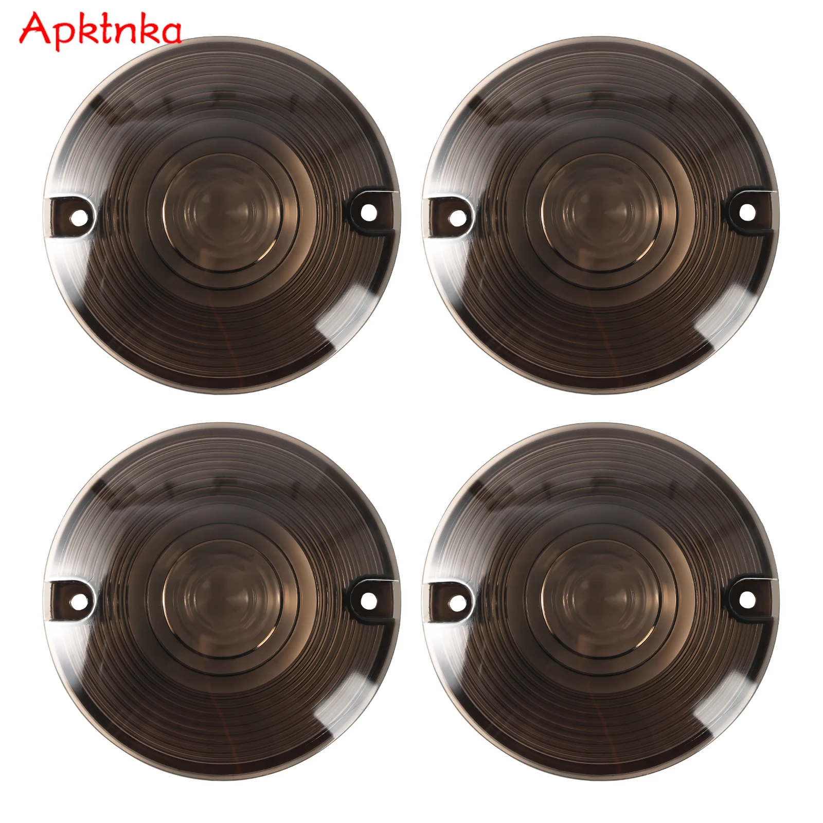 4 piezas de cubiertas de lente para luces direccionales de motocicleta para Harley Touring Electra Glides Road King Ultra Glide Softail FLHR FLST 1986-2014