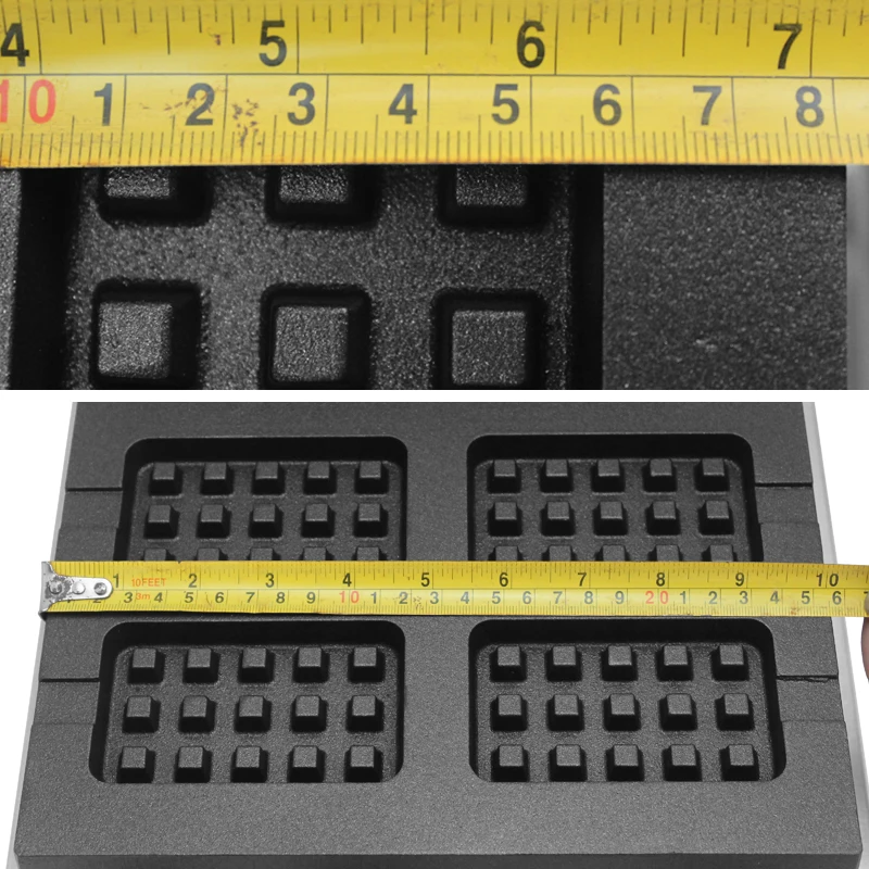 Komersial 6 Buah Pembuat Waffle Pembuat Waffle Besi Anti-lengket Kue Besi Piring Kue Oven Lolly Tongkat Mesin Waffle