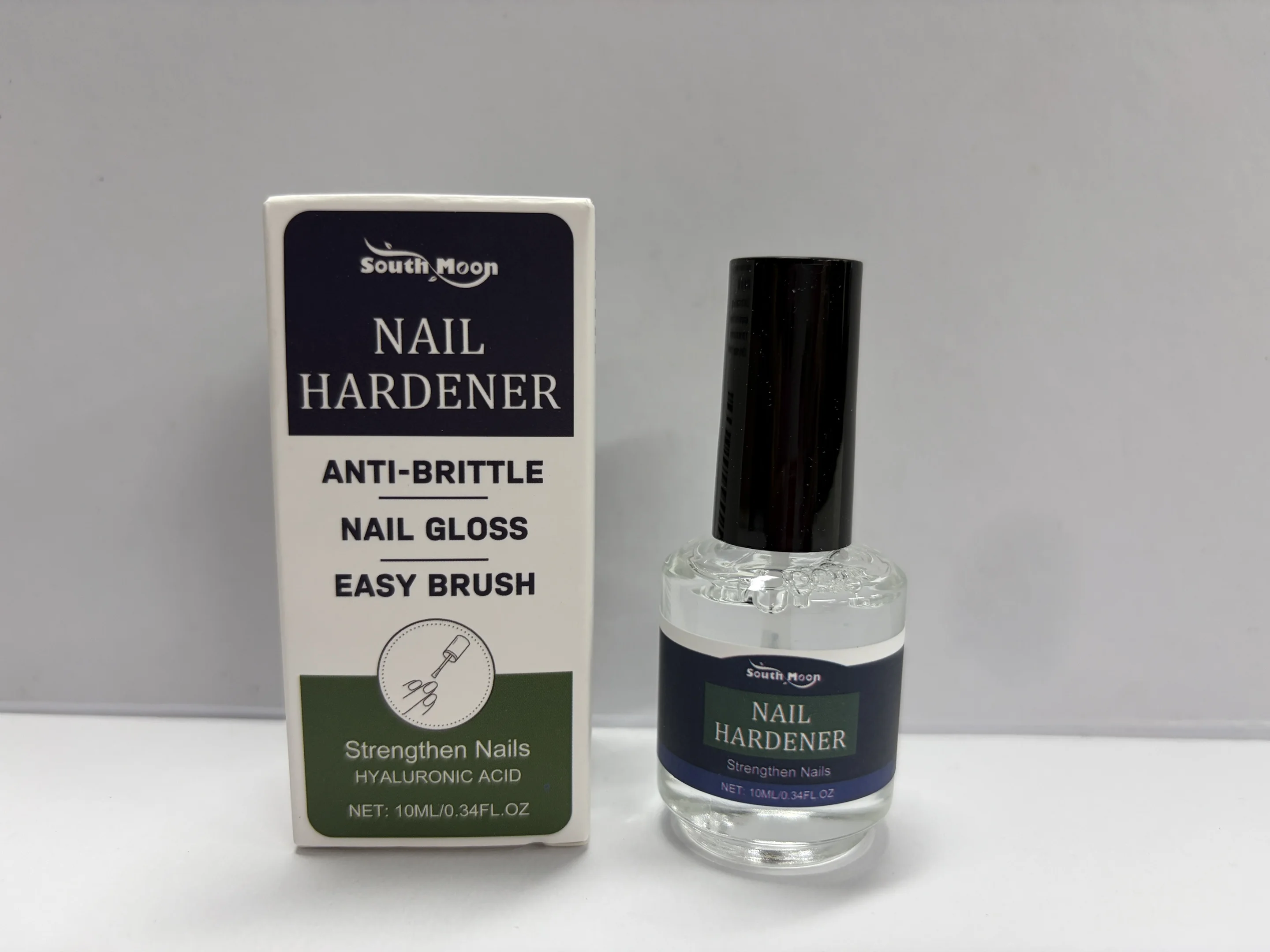 サウスムーン ヒアルロン酸 ネイルケアローション 爪を強化し、割れを防ぎ、光沢を与え、ブラシで簡単に塗れる、手足の爪のデイリーケア 10ML