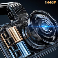 Car DVR WIFI 3 Inch IPS Dashcam Video Recorder Auto Camcorder GPS Camera 1440P Dual Lens 24H Parking Monitor Navigation