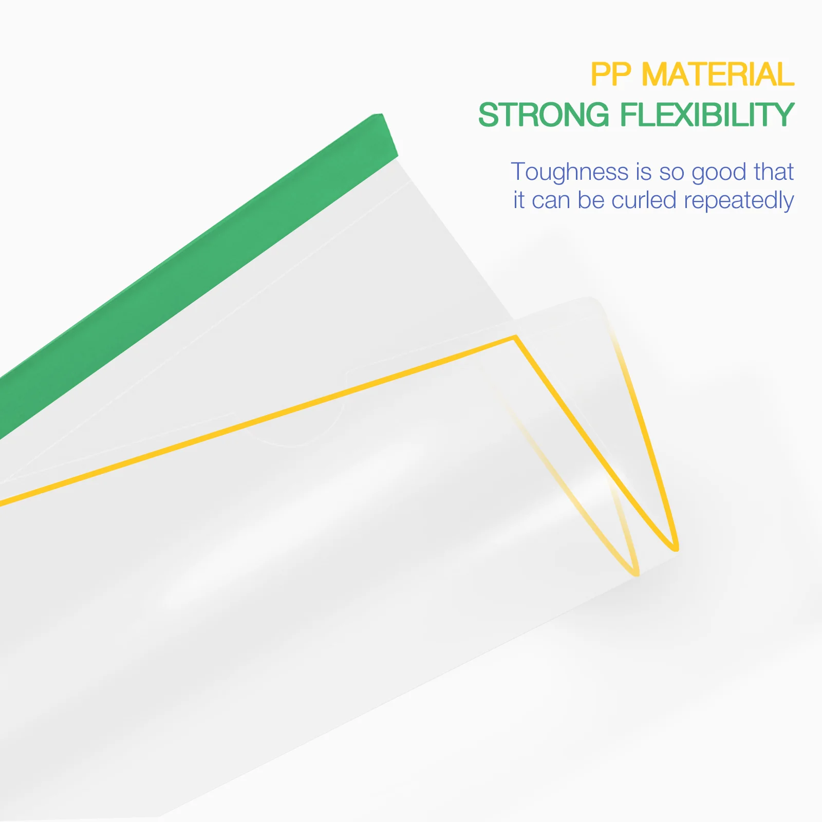 

10Pcs Plastic File Draw Rod Folders Transparent A4 Document File Organizer Storage Clips Office School Use Draw Rod Folders