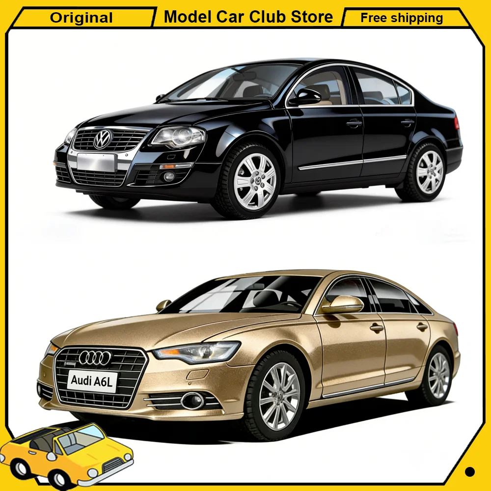 

Masdi 1:64 Scale Audi A6L C7 SmallCar VW Volkswagen Magotan Alloy Car Model Miniature Diecast Desktop Ornament Collection Toys