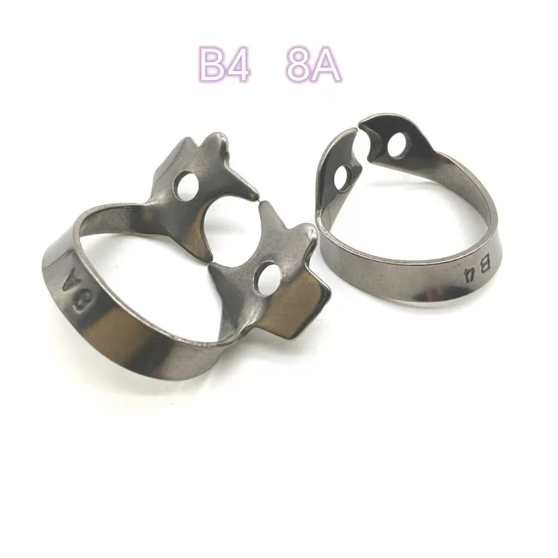 B4 8A Clip Laboratory Rubber Dam Clip Stainless Steel Material Butterfly Perforated Clip